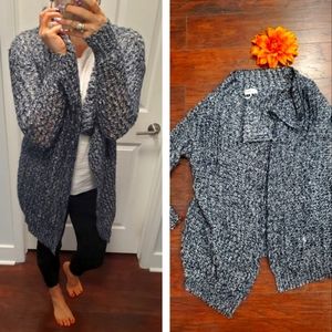 Gray KNIT OPEN CARDIGAN 👌